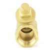 Schrägsitz-Rückschlagventil aus Messing, Innengewinde 1" (33,25 mm)
