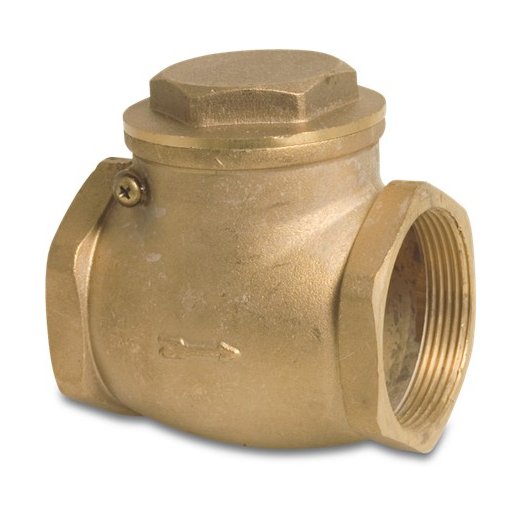 Messing Rückschlagklappe 2x Innengewinde 3" (87,88 mm)