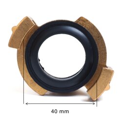 Edelstahl Schnellkupplung mit Schlauchtülle 25 mm (1")