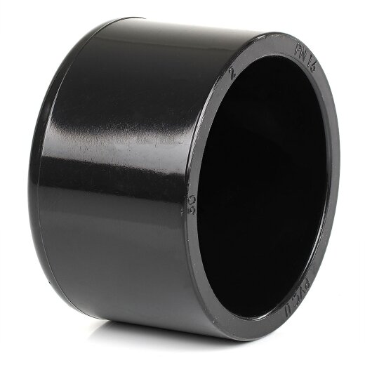 Rohrkappen Abschlusskappen 50 PVC Kappen schwarz für Rundrohre mit Ø 20 mm 