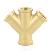 Messing 4-Wege-Verteiler 4x Innengewinde 1/2" (20,96 mm)