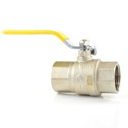 Messingkugelhahn für Gas 2x Innengewinde 1"...