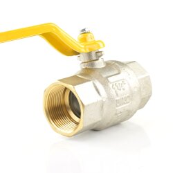 Messingkugelhahn für Gas 2x Innengewinde 1 1/4"...