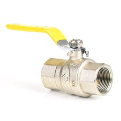 Messingkugelhahn für Gas 2x Innengewinde 1 1/2"...