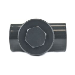 PVC-Rückstauventil mit frei hängender Klappe 32 mm