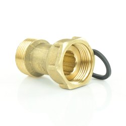 Messing Kupplung mit Überwurfmutter -...