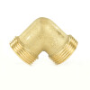 Messing Winkel 90°, 2x Außengewinde 3/4"