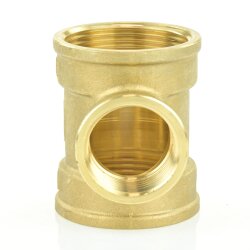 Messing T-Stück reduziert 1 1/4" x 1/2" x 1 1/4"