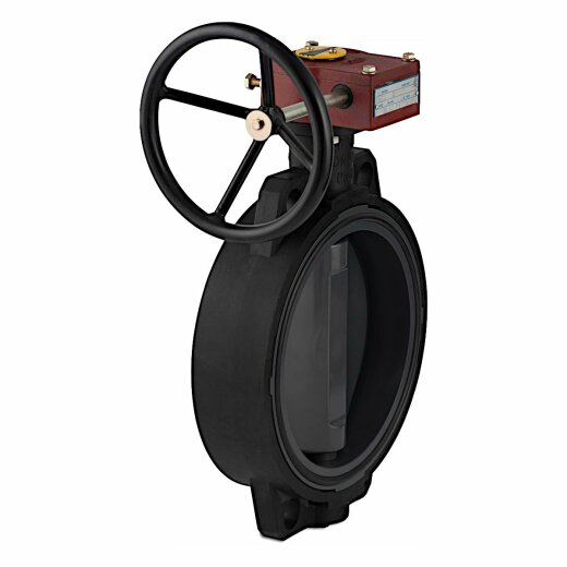 PVC-U Absperrklappe mit Handrad aus Gusseisen 63 mm (DN 50)