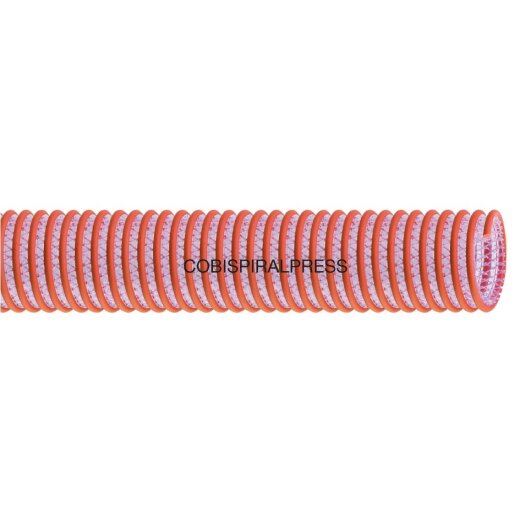 Hochflexibler Saugschlauch mit Gewebeeinlage und Kunststoffspirale 102 mm x 30 m