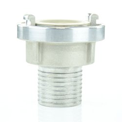 Aluminium Feuerwehr-Saugkupplung mit Schlauchtülle (Sägezahnprofil)