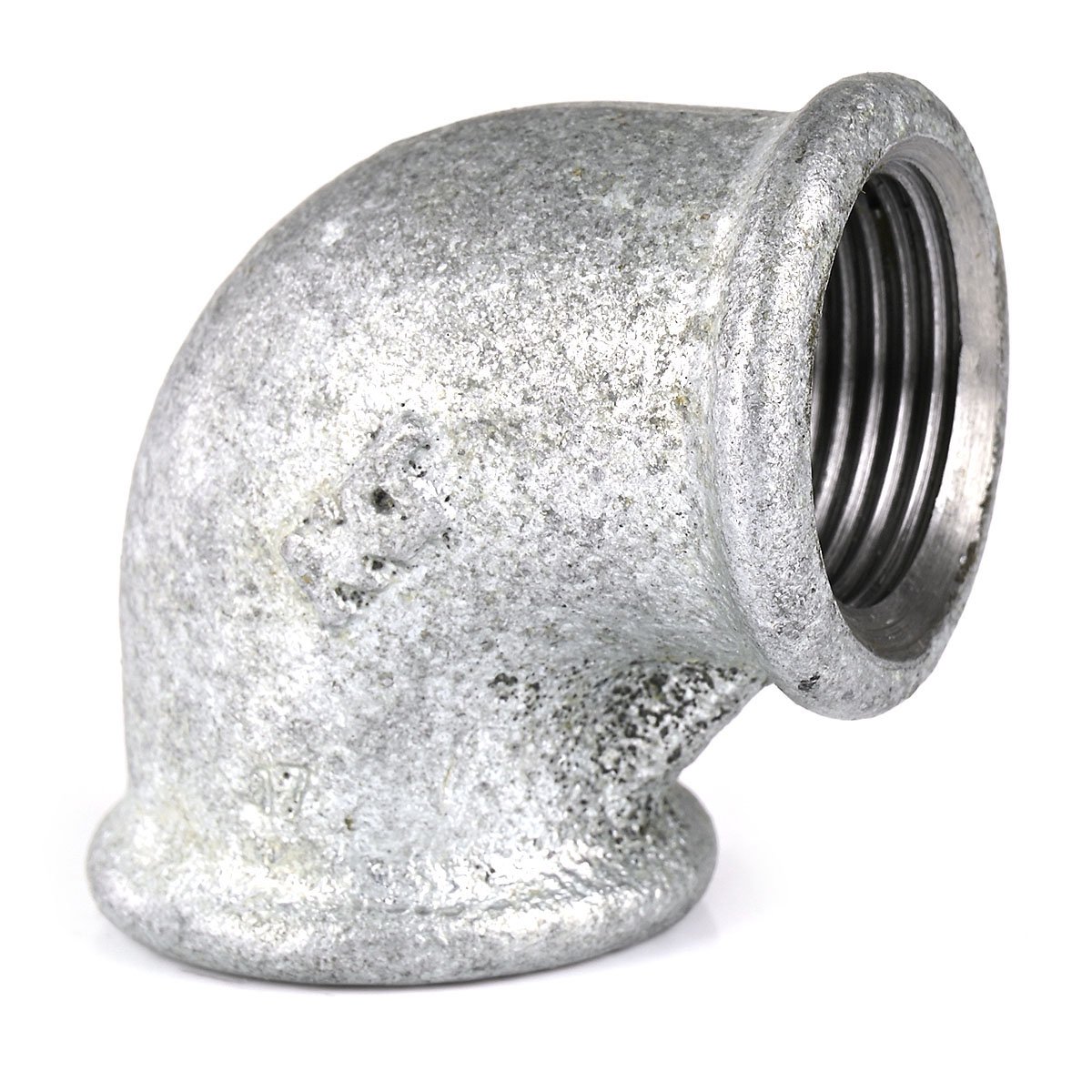 90° Winkel Gewindefitting Temperguss Verzinkt - 2 1/2 Zoll AG X IG Für Heizung & Sanitär