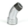 Temperguss Bogen 45°, Außengewinde x Innengewinde 3/8"