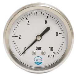 Glycerin-Manometer 63 mm Gehäuse, Anschluss...