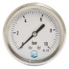 Glycerin-Manometer 63 mm Gehäuse, Anschluss 1/4" hinten -1 - 5 bar