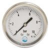 Glycerin-Manometer 63 mm Gehäuse, Anschluss 1/4" hinten 0 - 16 bar