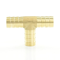 Messing Schlauchverbinder T-Stück, Schlauchtülle 16 mm (5/8")