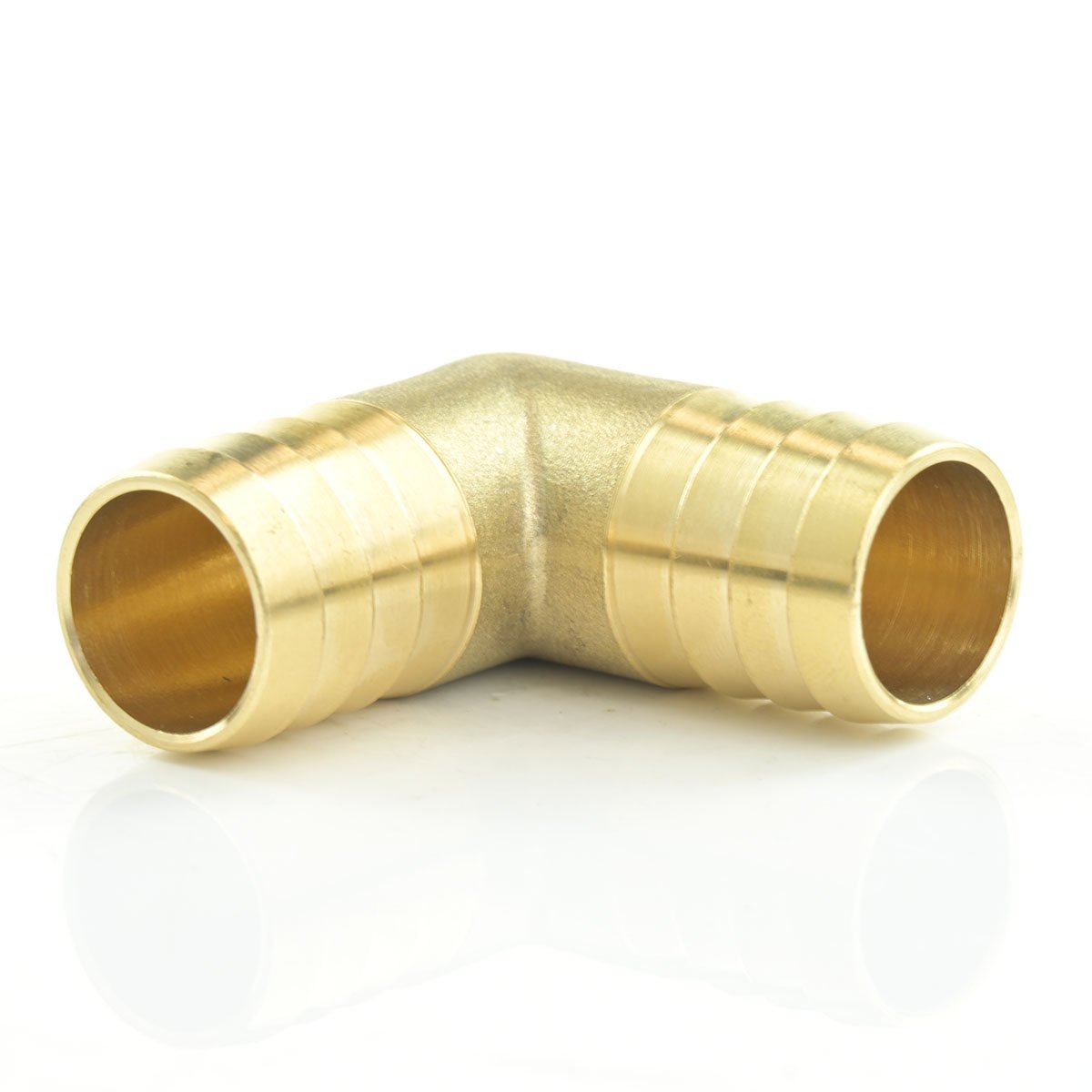 Messing Winkel-Schlauchverbinder 90 °, 2x Schlauchtülle 12,7 mm (1/2