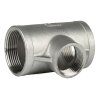 Edelstahl T-Stück reduziert, Innengewinde 1 1/2" x 1"