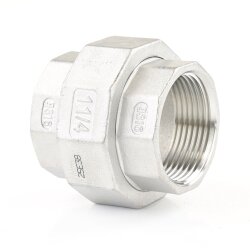 Nr. 330 Edelstahl Verschraubung mit Dichtung 2x Innengewinde