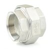 Nr. 330 Edelstahl Verschraubung 1 1/4" (41,91 mm) mit Dichtung 2x Innengewinde