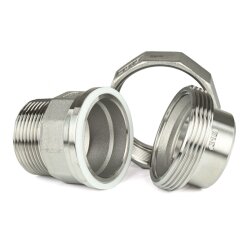 Edelstahl Verschraubung 1/4" mit Dichtung,...