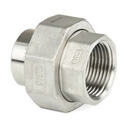 Edelstahl Verschraubung 1/4" mit Dichtung,...