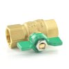 Messingkugelhahn mit Flügelgriff für Trinkwasser DVGW-geprüft 2x Innengewinde 3/8" (16,66 mm)