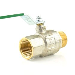 Messingkugelhahn für Trinkwasser Innengewinde x Außengewinde 2" (59,61 mm)