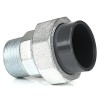 Übergangsverschraubung von Temperguss auf PVC-U 20 mm x 1/2" (20,96 mm), Außengewinde
