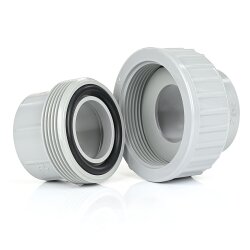 PVC-C Verschraubung 2x Klebemuffe 40 mm