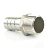 Edelstahlschlauchtülle mit Außengewinde 3/4" x 13 mm