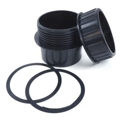 ABS Tankdurchführung 63 mm schwarz xclear
