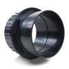 ABS Tankdurchführung 63 mm schwarz xclear