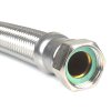 Edelstahl-Flexschlauch, Panzerschlauch mit 90° Winkel 2x Innengewinde 3/4" x 30 cm