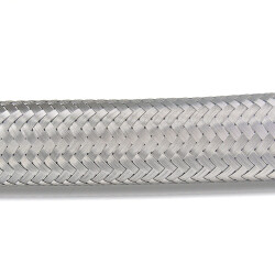Edelstahl-Flexschlauch, Panzerschlauch mit 90° Winkel 2x Innengewinde 3/4" x 100 cm