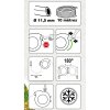 Gartenschlauchaufroller mit Aufrollautomatik und 30 m Schlauch
