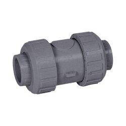Praher PVC-C Rückschlagventil 16 mm Typ S4 - 2x Klebemuffe