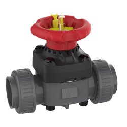 Praher T7 PVC -Membranventil (EPDM), 2x Verschraubung mit...