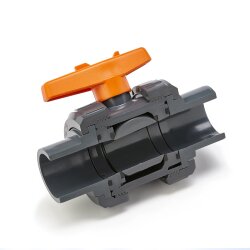 Praher S6 PVC-U Kugelhahn 2x Klebemuffe 25 mm