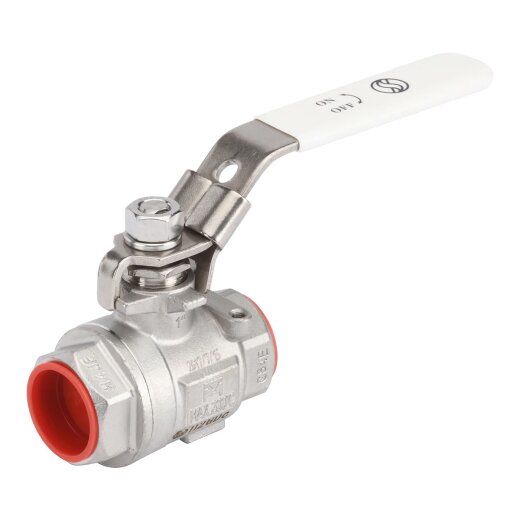 Silikonfreier Edelstahl-Kugelhahn 1/4" (13,16 mm) für Lebensmittel und Sauerstoff 2x IG