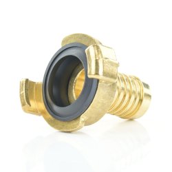 Messing Schnellkupplung mit fester Schlauchtülle 1/2" (12,7 mm)