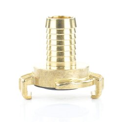 Messing Schnellkupplung mit fester Schlauchtülle 1" (25,4 mm)