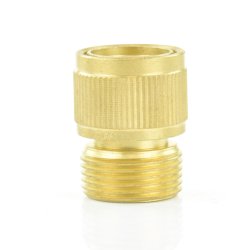 Schlauchkupplung Klickmuffe x Außengewinde 3/4" (26,44 mm) Messing