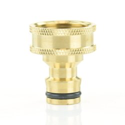 Hahnanschluss mit Innengewinde 1/2" (20,96 mm) und Klickstecker Messing