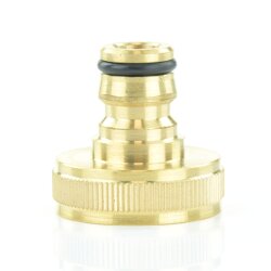 Hahnanschluss mit Innengewinde und Klickstecker Messing 1" (33,25 mm)
