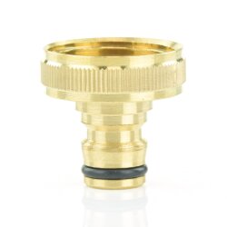 Hahnanschluss mit Innengewinde und Klickstecker Messing 1" (33,25 mm)