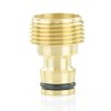 Hahnanschluss mit Außengewinde 1/2" (20,96 mm) und Klickstecker Messing