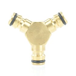 Verteiler, 3x Klickstecker aus Messing