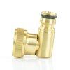 Hahnanschluss mit Innengewinde 3/4" und Klickstecker 90° Messing